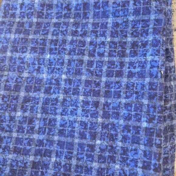 Fabric, Navy Blue Quilting Cotton Checks Prewashed 40" x 1 yd - Picture 1 of 4